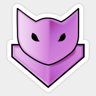 Guild Wars 2: Catmander Tag (Pink) Sticker